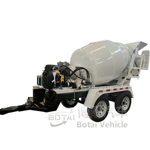 Automatic Self-loading Cement Mixer Machine Diesel Engine 1m3 concrete mixer trailer Machine Tractor Trailer Trucks