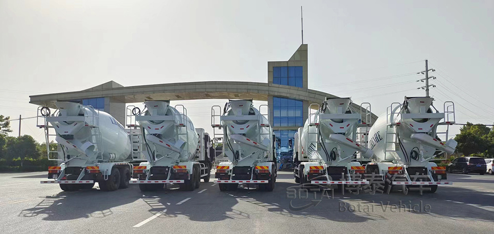 Bulk Cement Concrete Mixer Truck 371hp Ready Cement Mixer Truck 12 Cubic Yards Concrete Transit Mixers Movable