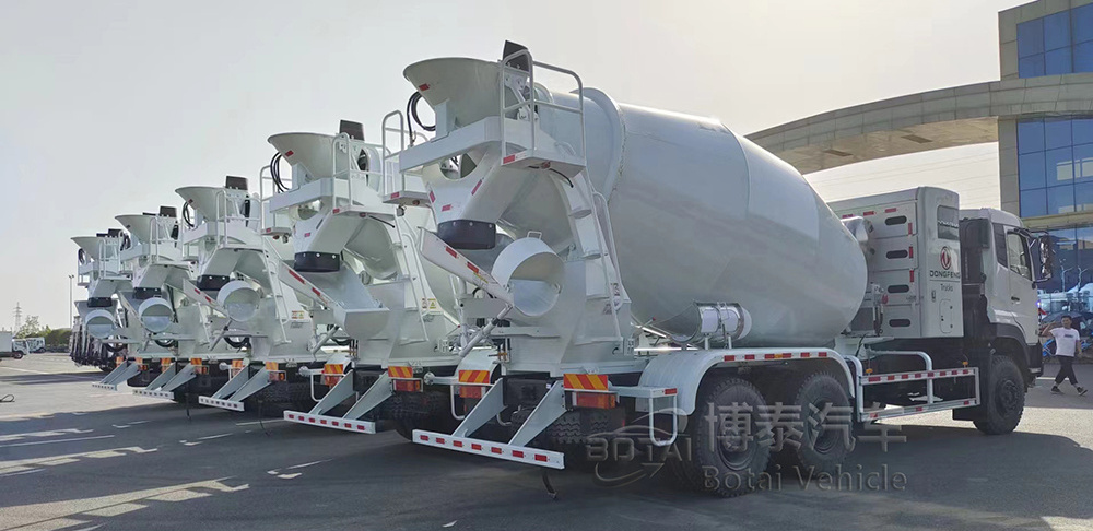 Bulk Cement Concrete Mixer Truck 371hp Ready Cement Mixer Truck 12 Cubic Yards Concrete Transit Mixers Movable