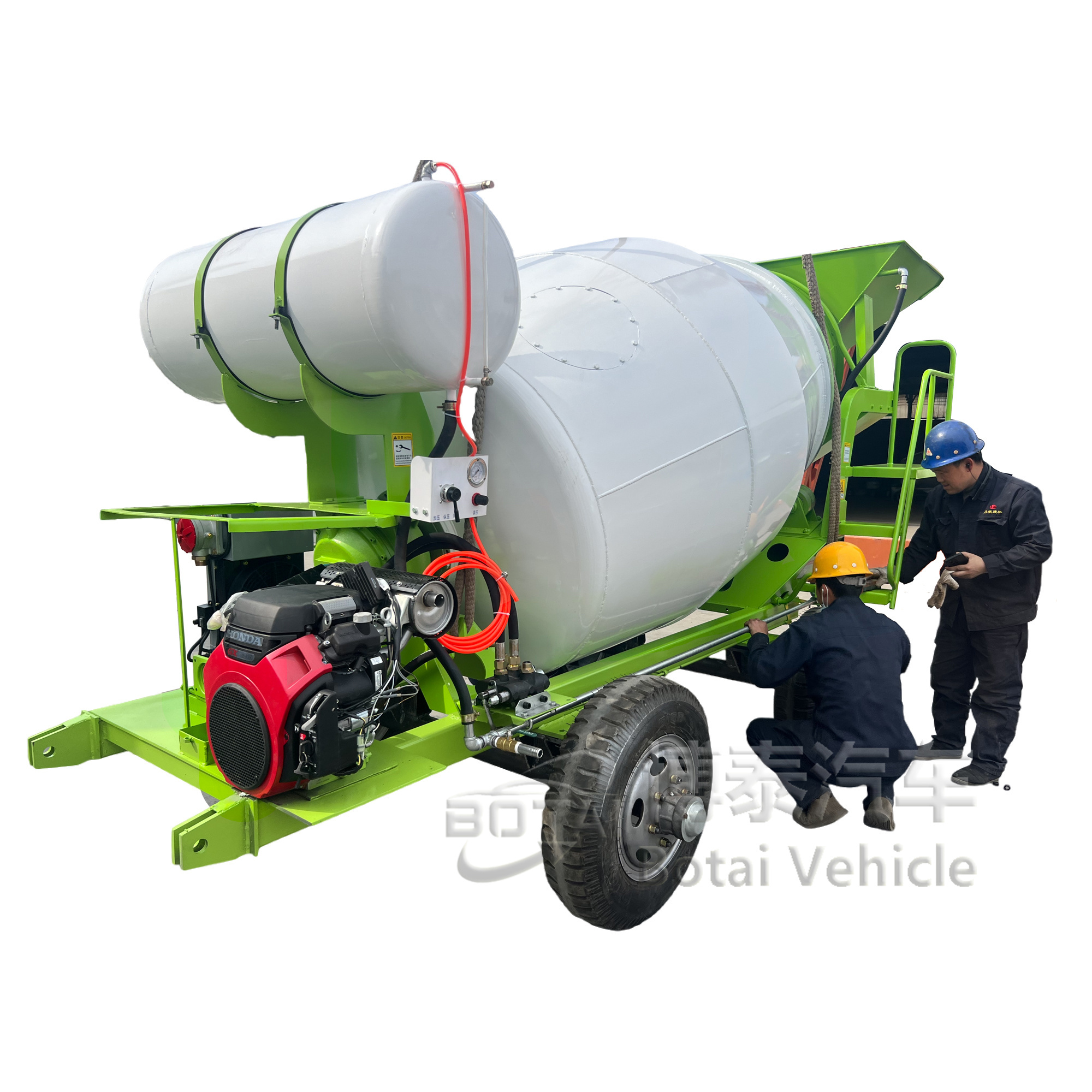 Epa Power Premixed Concrete Mixer With Trailer 1 Cbm 2 Cbm 3 Cbm  3 Ton Utility Car Trailers