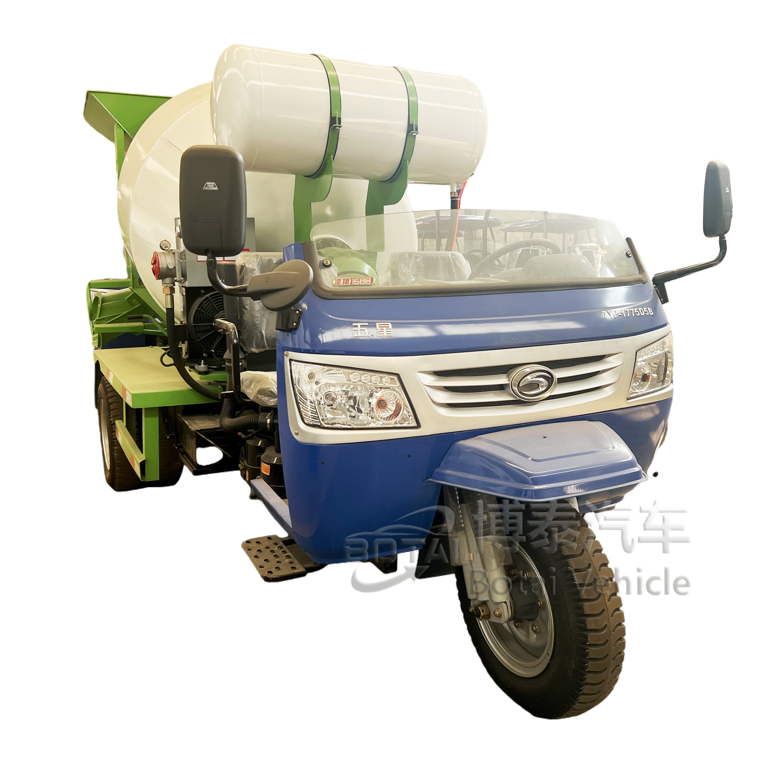 5wheels 1.5cbm Yard Mixer Cement Transiting Mixer Engine Concrete Used Mixing Truck Construction Diesel Engine  Mixer