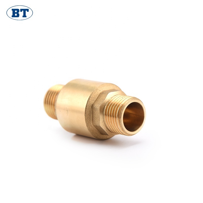 BOTE BT5012 CHINA supplier 1 2 3 4 inch M Male thread brass spring vertical lift brass check valve for water air toilet