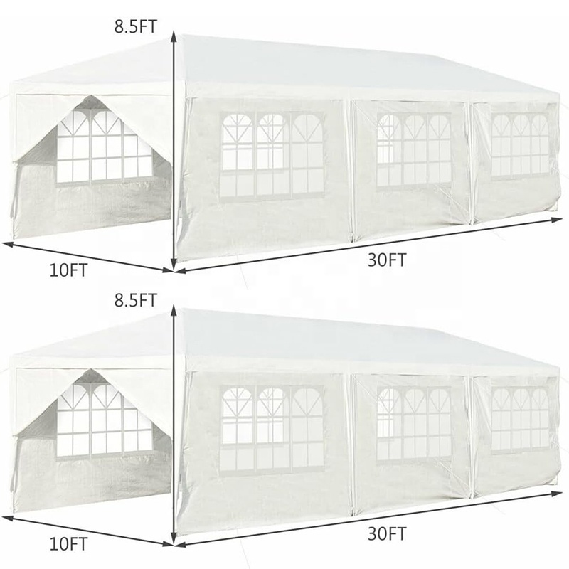 BOTEEN Outdoor Party Wedding Tent Canopy Heavy Duty Gazebo Pavilion 8 Sidewall For Party