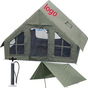 BOTEEN Detachable Waterproof Canopy Inflatable Camping Tent with Pump