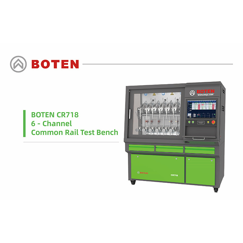 BOTEN   CR718  With 6-Channel Testing Equipment common rail fuel injection system  injector tester