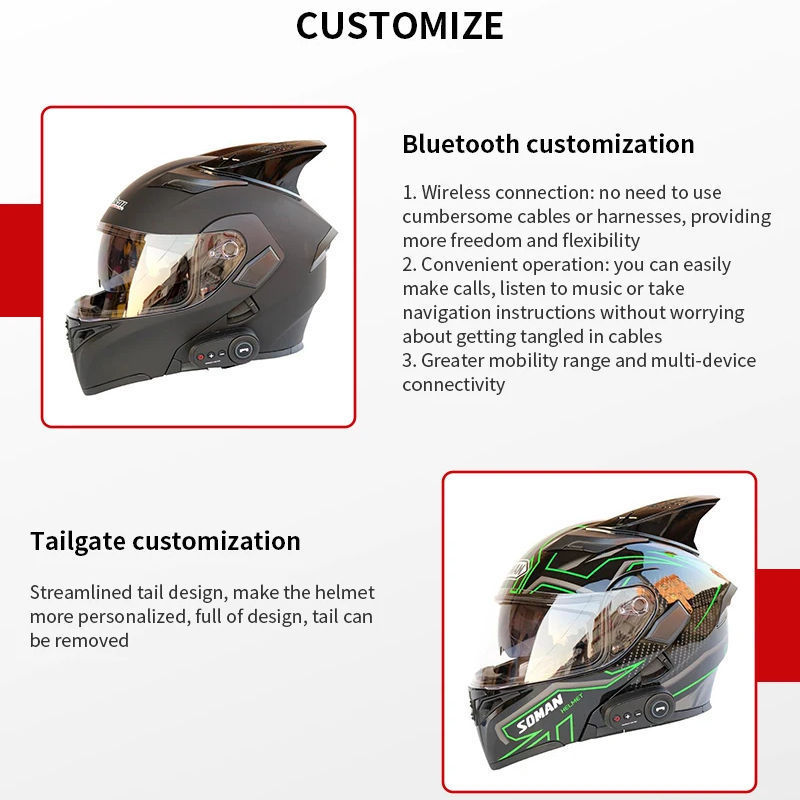 Wholesale Low Price Smart Bluetooth Helmet Motorcycle Carbon Fiber Motorcycle Helmet