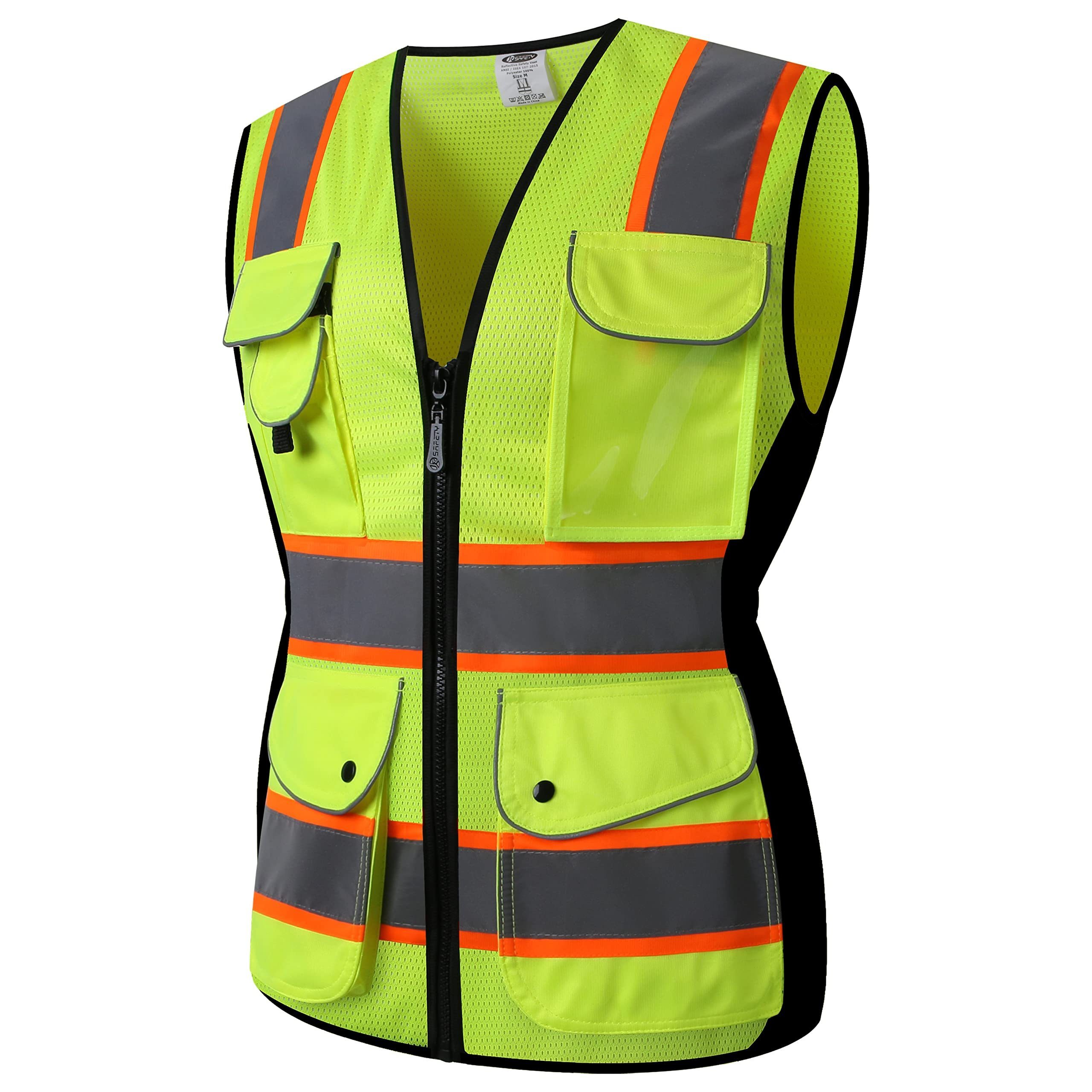 Customized Logo Construction Security Safety Vest Reflective Clothing ,Reflector Safety Hi vis Vest with pocket