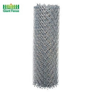 chain link fence with diamond hole size wire mesh