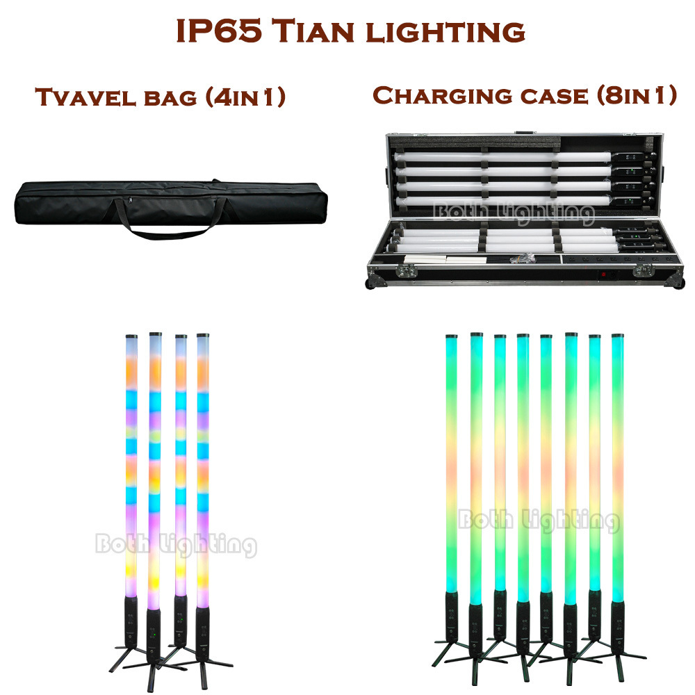 Bothlighting Both Titan IP65 Wireless LED Battery PIXEL Light RGBWA Wireless 360 Tube DMX&IR Remote&App control