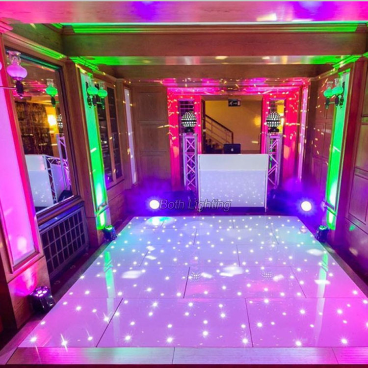 China manufacturer portable starlit light led dance floor video wedding dance floor for events