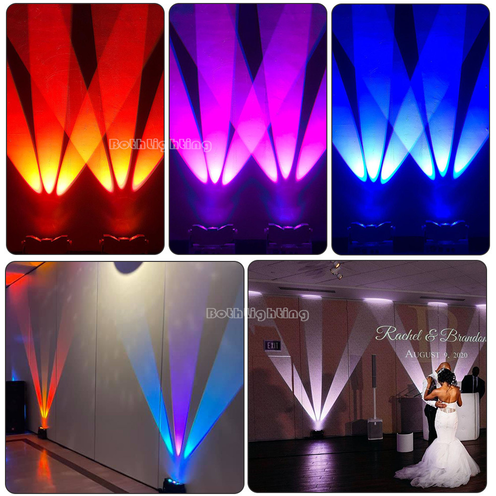 New stage Tri Beam 3x10w rgba 4in1 wireless led uplights  remote control wall washer light