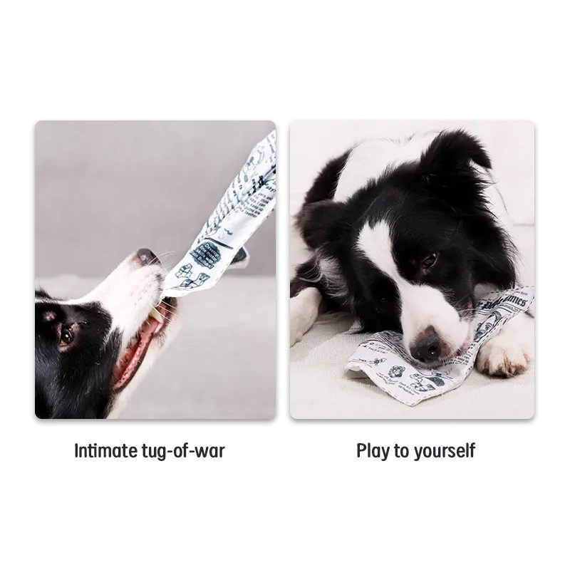 Customized Bite-resistant Tear-resistant Newspaper Playing Cards Dog Interactive Chew Toy Pet Interactive Chew Voice Toy