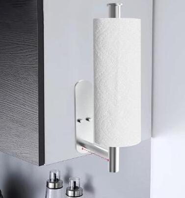 roll Paper towel holder  304 Stainless Steel Tissue Holder Self Adhesive Wall Mounted Stainless Steel Toilet Paper Roll Holder