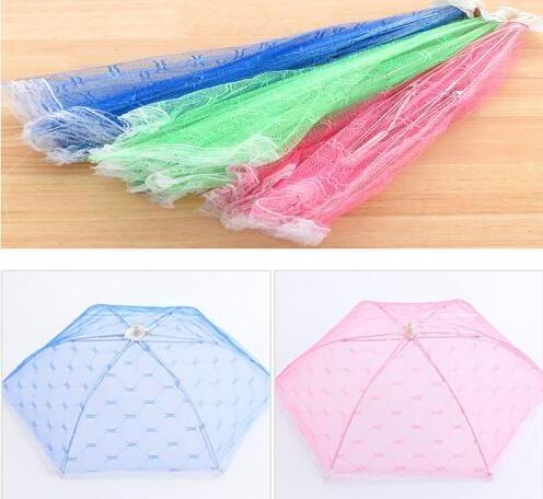 Foldable Household Food Umbrella  Food Covers Mesh Foldable Kitchen Anti Fly Mosquito Tent Dome Net