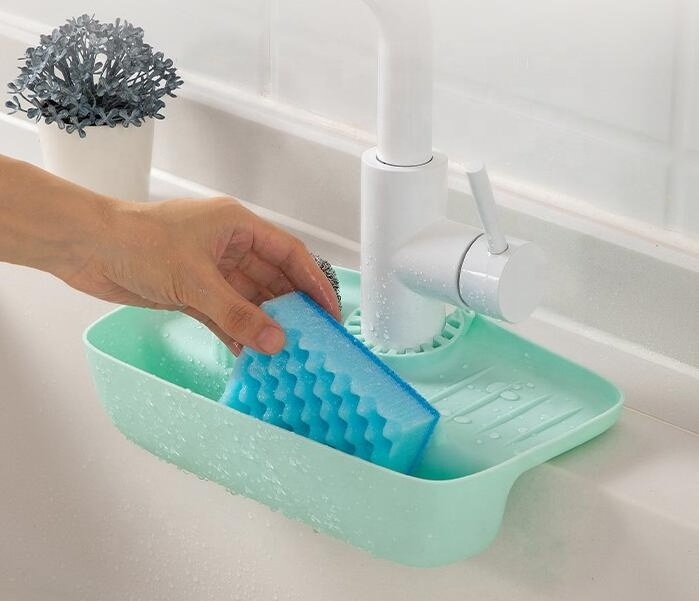 Faucet splash proof drain rack