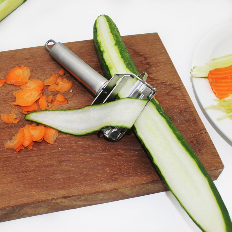 Multifunctional supporting stainless steel peeler, scraper, melon planer combination, peeling knife, plastic planing board