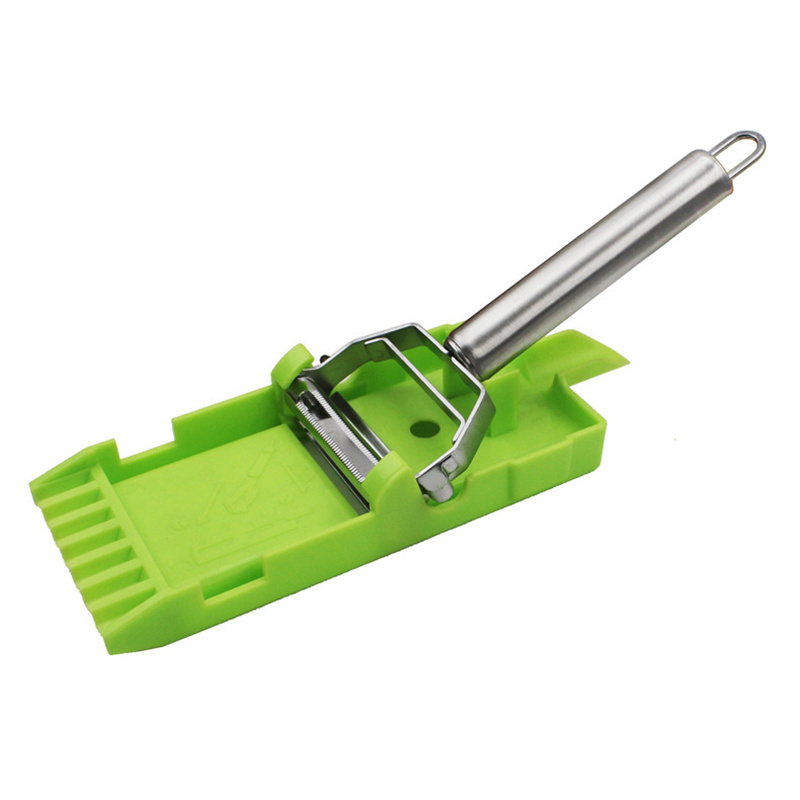 Multifunctional supporting stainless steel peeler, scraper, melon planer combination, peeling knife, plastic planing board