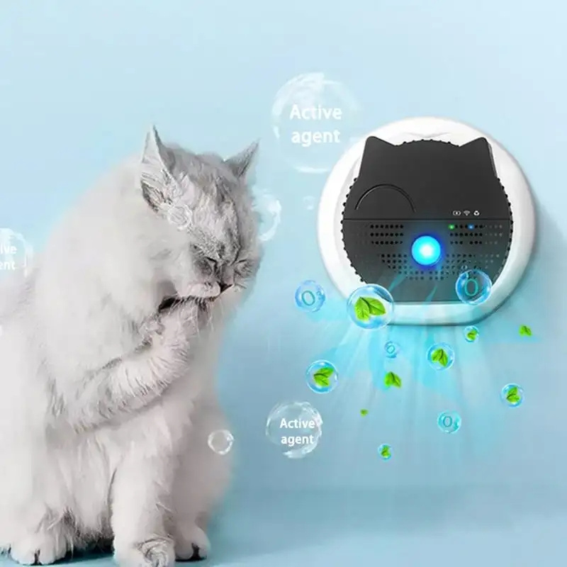 Mini Rechargeable Cat Litter Box Deodorizer Smart Pet Automatic Odor Eliminator Dog Scent Smell Cleaner