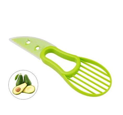 Creative with protective cover avocado slicing knife peeling and peeling pulp separation slicer kitchen fruit tools