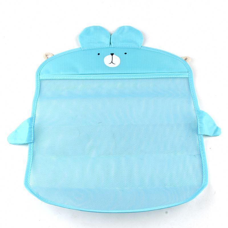 Baby Bath Toys Cute Duck Mesh Net Toy Storage Bag Strong With Suction Cups Bath Game Bag Bathroom Organizer