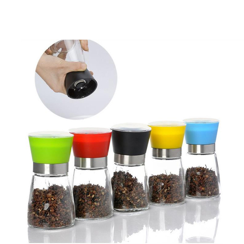 mini salt & pepper mill,H0T041	best supplier premium stainless steel salt and pepper grinder set,acrylic pepper mill