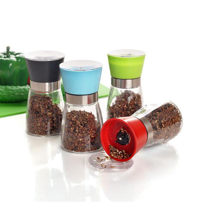 mini salt & pepper mill,H0T041	best supplier premium stainless steel salt and pepper grinder set,acrylic pepper mill