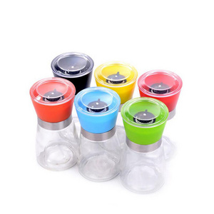 mini salt & pepper mill,H0T041	best supplier premium stainless steel salt and pepper grinder set,acrylic pepper mill