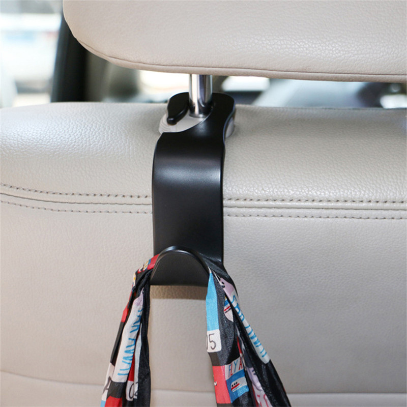 Car Seat Back Hook Universal Headrest Hanger Car Accessories Interior Portable Holder Storage for Bag Purse Clothes