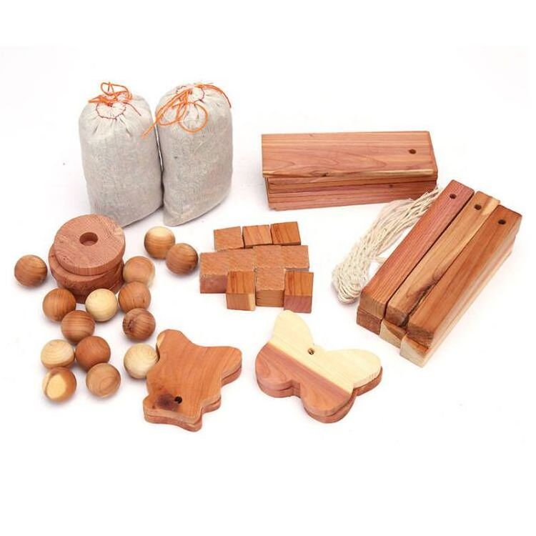 Aromatic Cedar Blocks for Clothes Storage,Natural Cedar Wooden Rings for Hangers,Closet Storage and Drawers