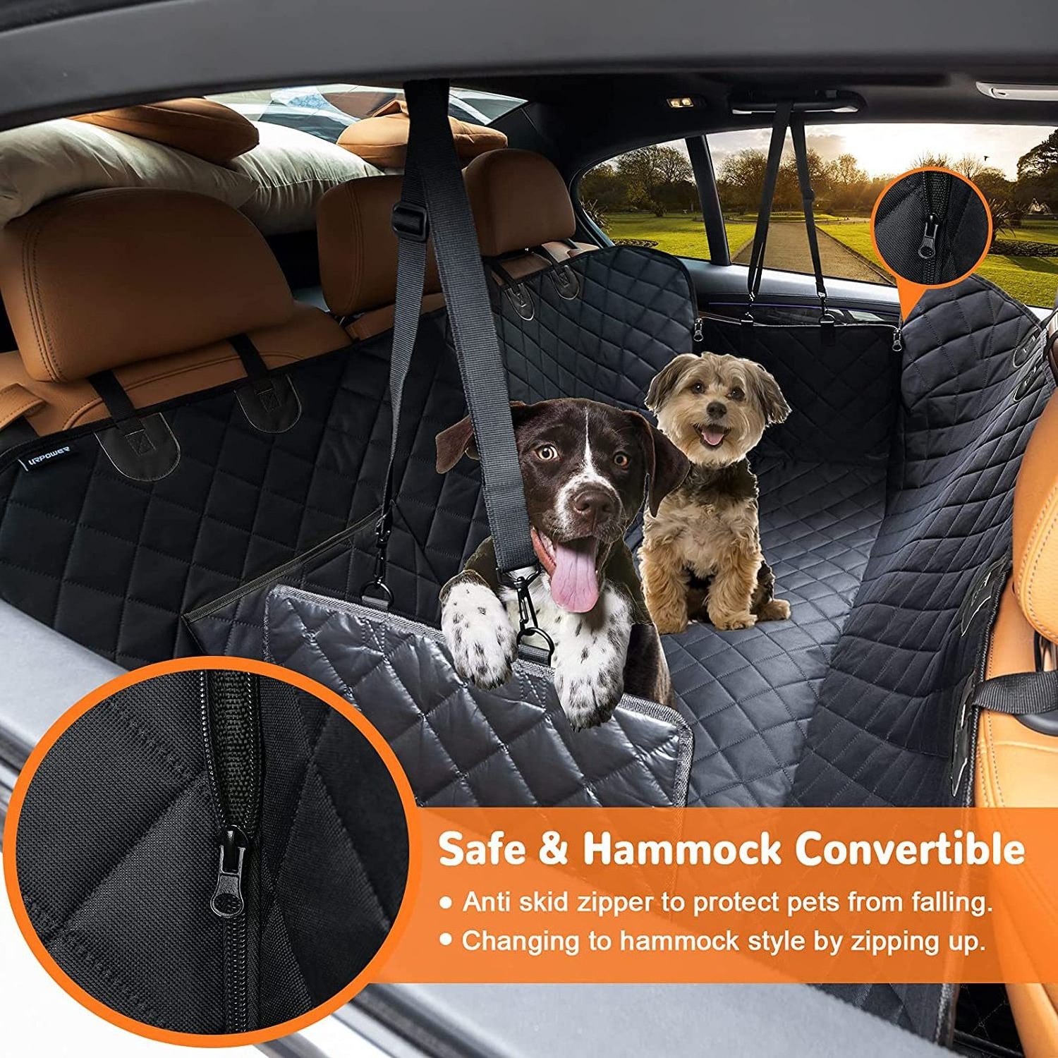 Small Travel Pet Car Cushion Waterproof Oversized Storage Bag with Foam Material Back Seat Hammock Dog Mattress Bedding