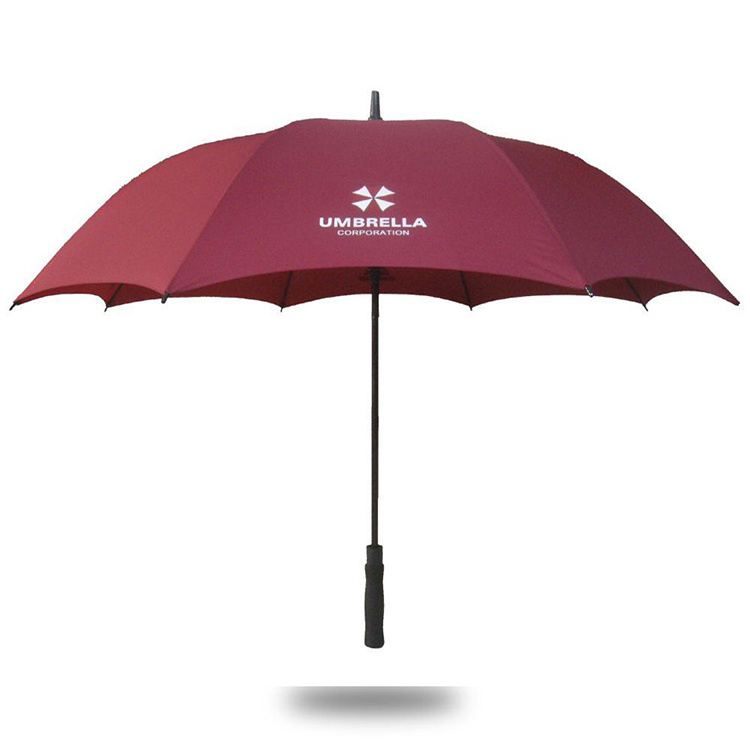 Big Luxury Promotional Branded Custom Weatherproof Print OEM Golf Umbrella With Logo Printing Advertising