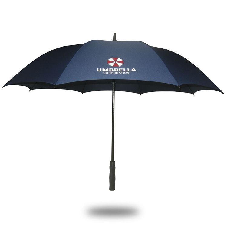 Big Luxury Promotional Branded Custom Weatherproof Print OEM Golf Umbrella With Logo Printing Advertising