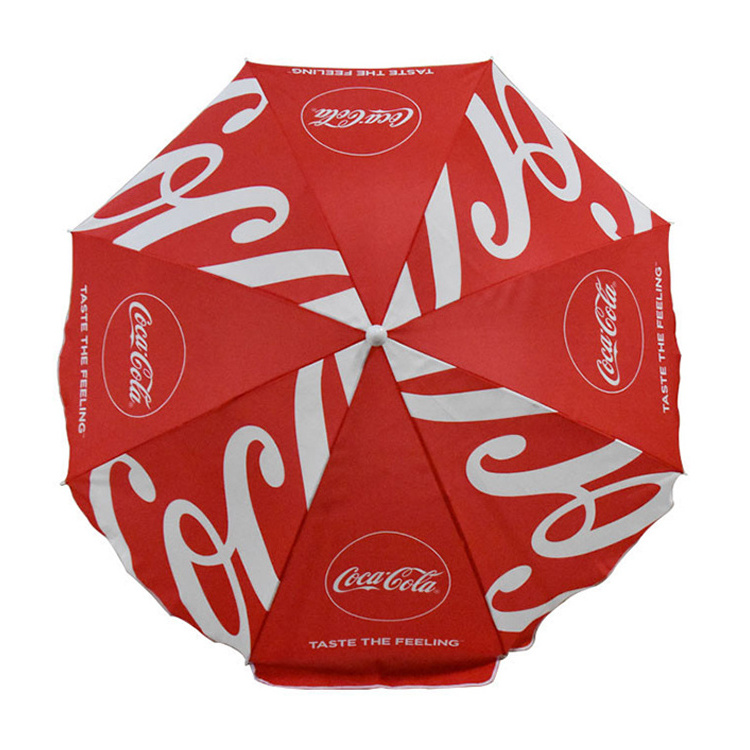 Company Custom Branded Large Commercial Beach Umbrella