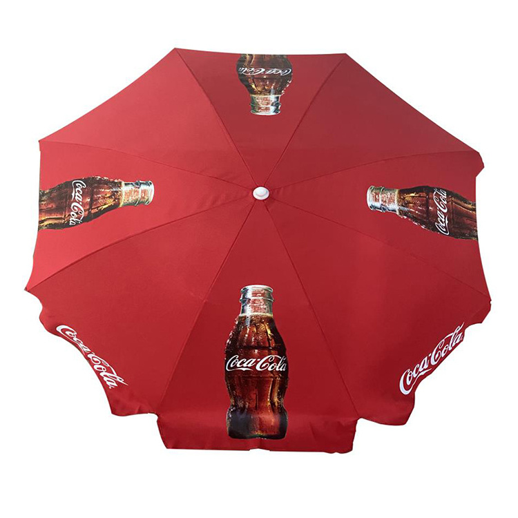 Company Custom Branded Large Commercial Beach Umbrella