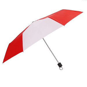 Cheap Made Promotional Uv Custom Umbrella With Logo Print Manual Fold Rain Anti-uv  Paraguas 3 Folding Umbrella