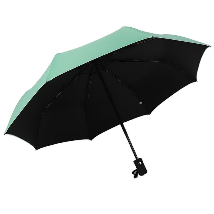 Promotional Uv Custom Umbrella With Logo Print Rain  Blue Sky White Cloud Bulk Full Automatic Stylish Foldable Umbrella