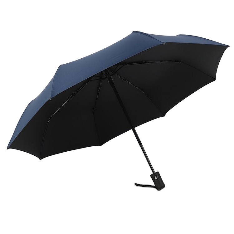 Promotional Uv Custom Umbrella With Logo Print Rain  Blue Sky White Cloud Bulk Full Automatic Stylish Foldable Umbrella