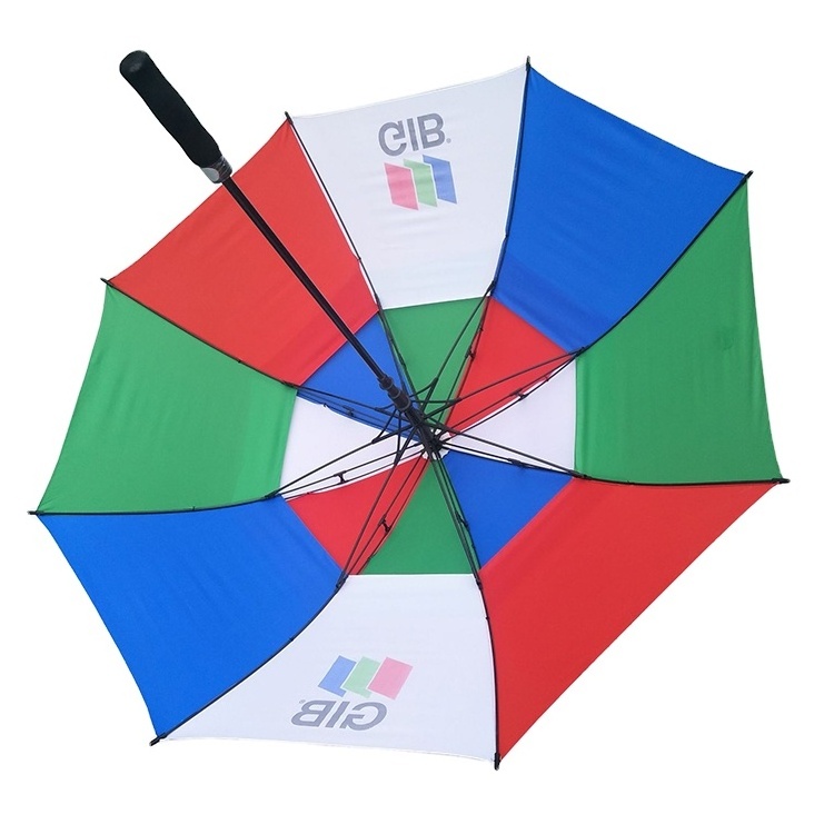 Wholesale Sales Golf Umbrella Uv Protection Product Golf Umbrella Automatic Outdoor Long Straight Stick Umbrella