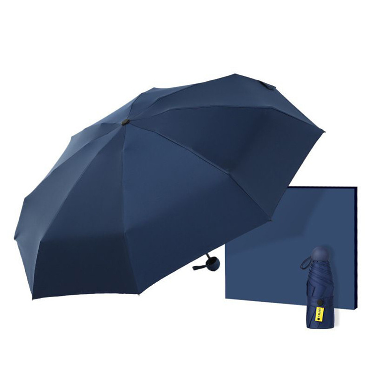 High Quality Umbrella and Thermos Gift Set for Corporate Advertising UV Protection 5 Folds Umbrella