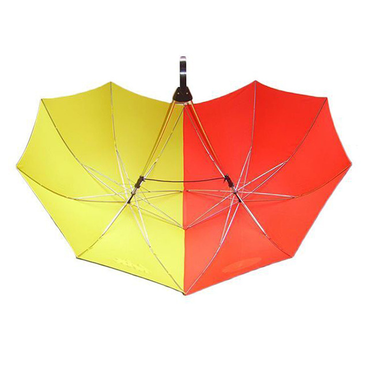 Creative New Design Automatic Open Two Person Canopy Double Couple Twins Lover Umbrella