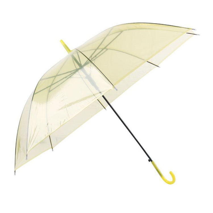 Customized POE material Logo Solid Color Transparent PVC Umbrella