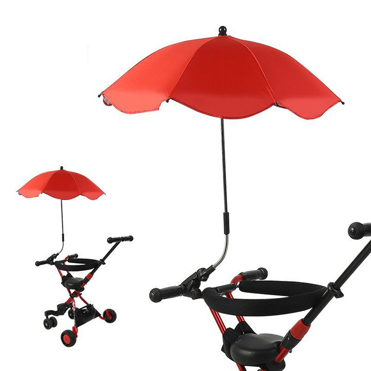 All Position Adjustment Foldable Sport Brella Baby Carriage Chair Stroller Clamp Umbrella