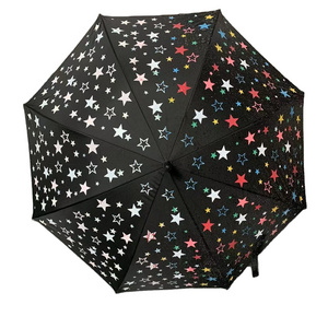 New Inventions Custom Logo Color Changing Automatic Open 3 Folding Umbrella