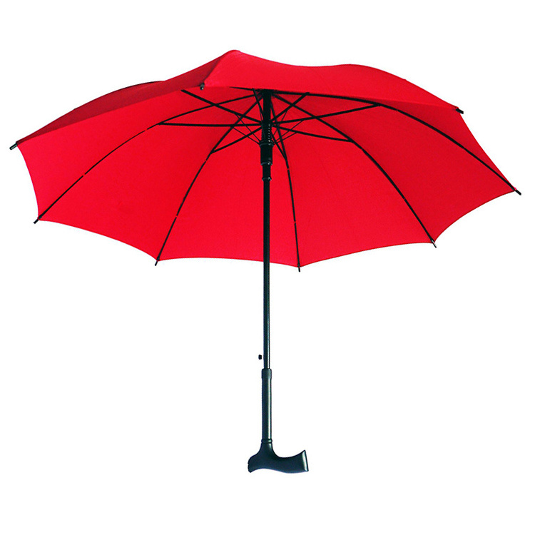 Semi-automatic Umbrella Gentleman Suitable For Old Man Cane Giveaways Walking Stick Umbrellas