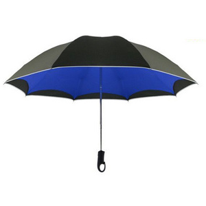 Supplier Lock Head Handle Wholesales Cheap Folding Inverted Umbrella For Travel Mini Rain 3 Folds Umbrella With Logo Prints