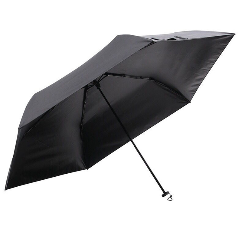 High Quality WindProof Pongee Rain Travel 3 Folding Folding Uv Umbrella Umbrella For Women UV Mini Small Flat Handle Umbrella