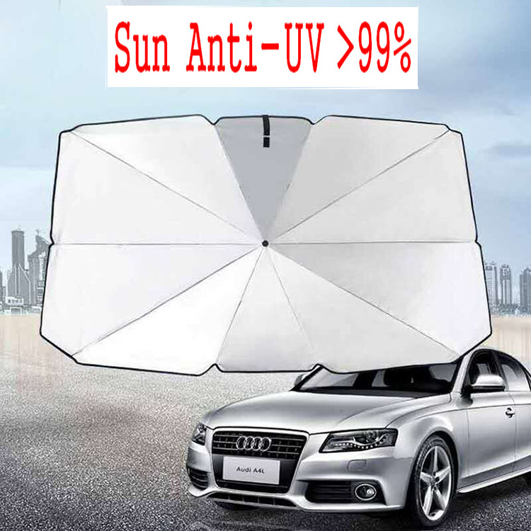 Factory Portable Sun Uv Protection Car Umbrella Sun Shade Windshield Sunshade Car Front Side Window Umbrella For Car