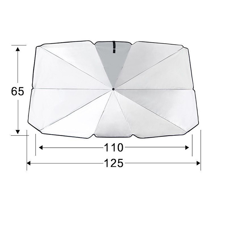 Factory Portable Sun Uv Protection Car Umbrella Sun Shade Windshield Sunshade Car Front Side Window Umbrella For Car