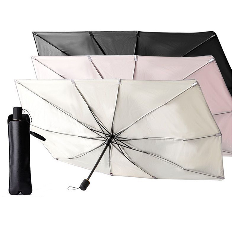 Factory Portable Sun Uv Protection Car Umbrella Sun Shade Windshield Sunshade Car Front Side Window Umbrella For Car