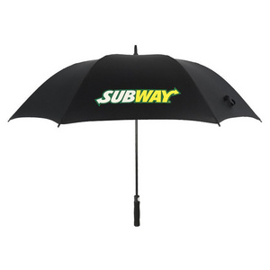 Hot Sale Strong 23inch Customizable Custom Logo Advertising Rain Sun Shade Long Handle Stick Straight Umbrella